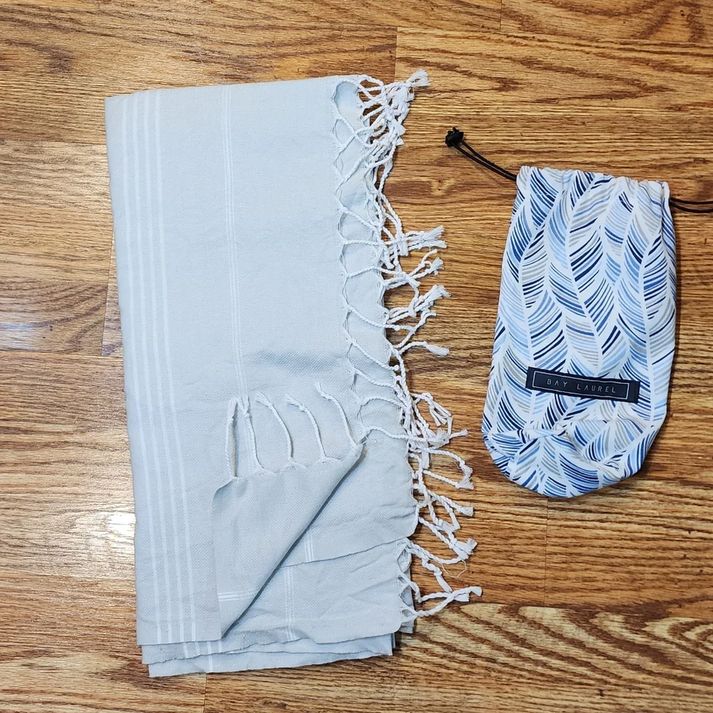 Bay Laurel Travel Bag With Beach Towel Turkish Cotton